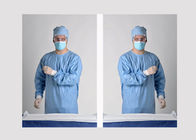 Αντιστατικές μπλε εσθήτες απομόνωσης, αποστειρωμένες χειρουργικές εσθήτες πλεκτές/μανσέτα βαμβακιού προμηθευτής