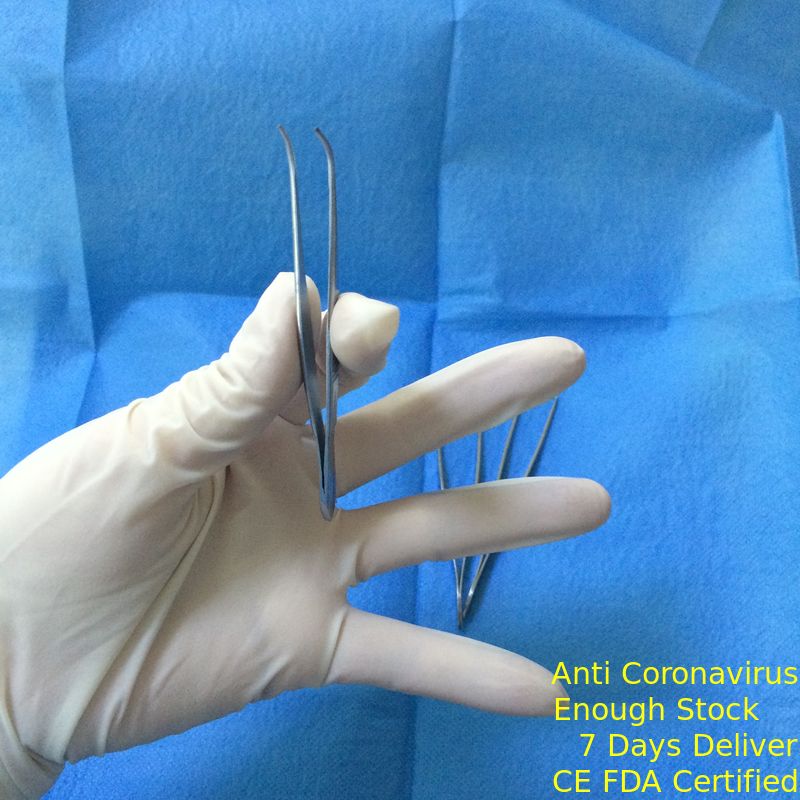 Εμπορικά πρόσθετα μακριά ιατρικά μίας χρήσης αποστειρωμένα γάντια που κονιοποιούνται/σκόνη ελεύθερη προμηθευτής