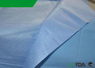 Επίπεδο Drap προϊόν μίας χρήσης 40 κάλυψης κρεβατιών πολυπροπυλενίου φύλλων PP μπλε χρώμα '' X48» προμηθευτής