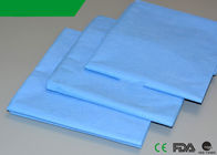 Επίπεδο Drap προϊόν μίας χρήσης 40 κάλυψης κρεβατιών πολυπροπυλενίου φύλλων PP μπλε χρώμα '' X48» προμηθευτής