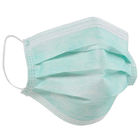 Μαλακή μίας χρήσης προσώπου μασκών εύκολη μίας χρήσης πράσινη PP αναπνοής 3 μάσκα προσώπου πτυχών προμηθευτής