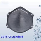 Μίας χρήσης αναπνευστική συσκευή φίλτρων άνθρακα FFP2, μίας χρήσης μάσκα σκόνης 4 πτυχών προμηθευτής